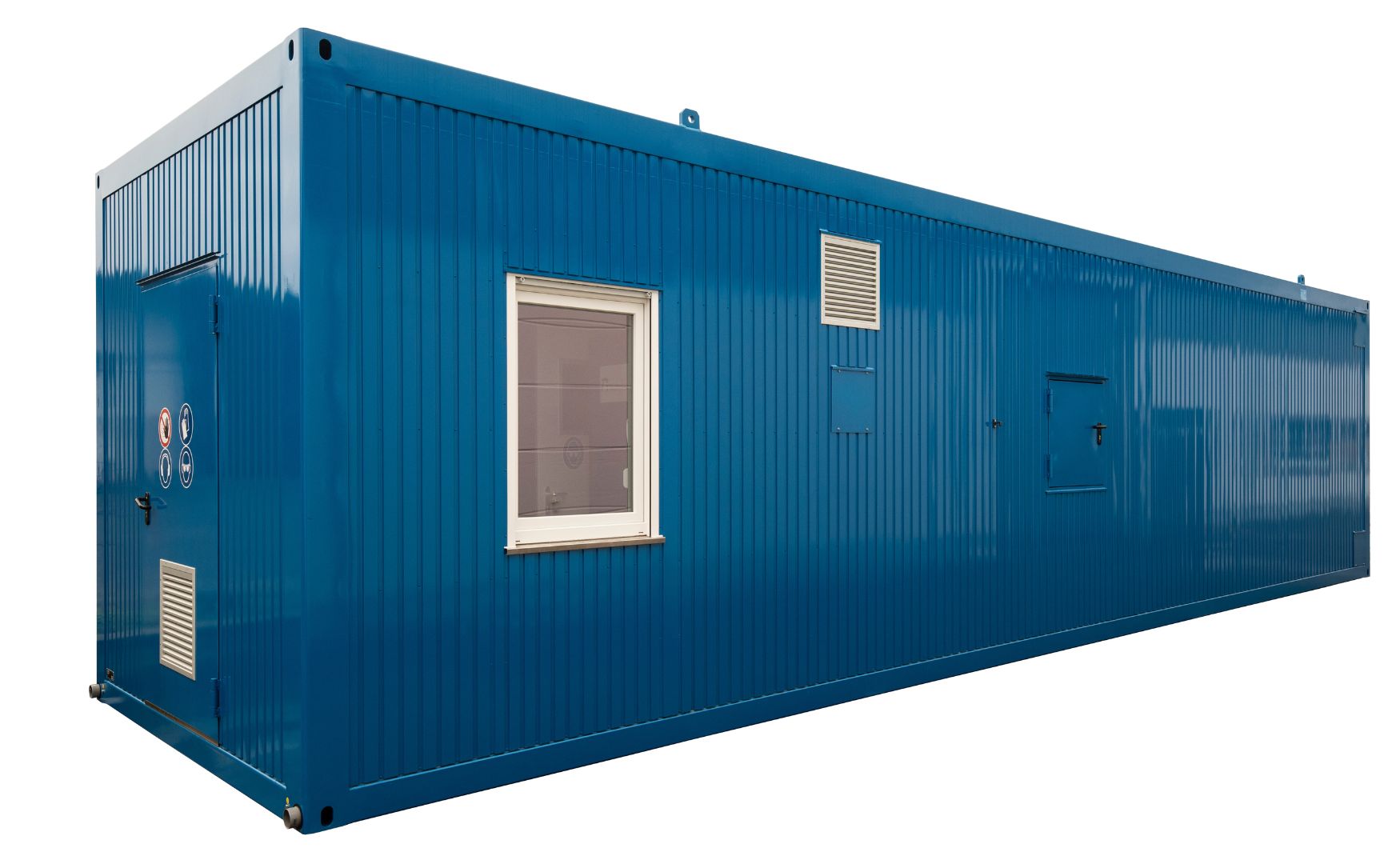 Spezieller Technikraumcontainer ALMA MODUL in dem Anlagen zur Prozesswasser- und Abwasseraufbereitung gebaut werden
