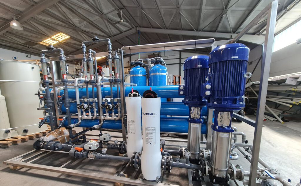 Reverse osmosis Anlage der Firma Almawatech