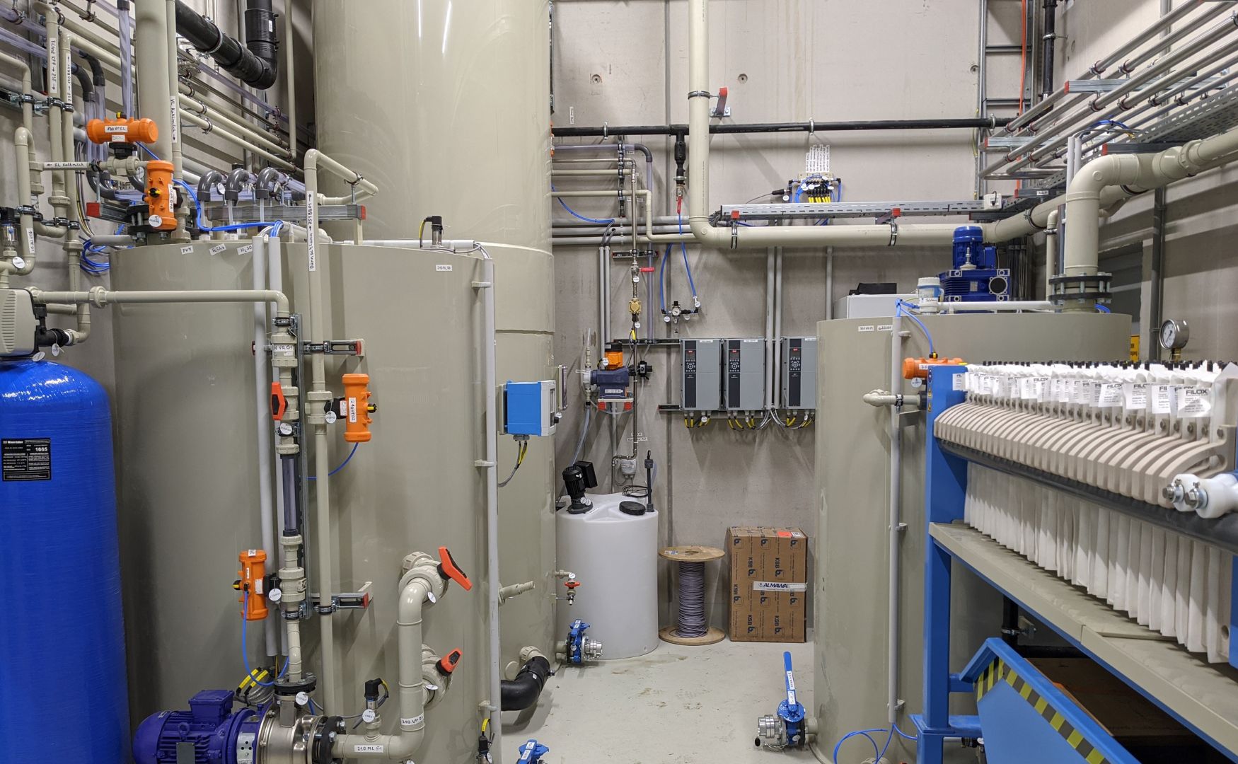 CP-Anlage zur Behandlung von Abwasser aus der Gasfaserproduktion