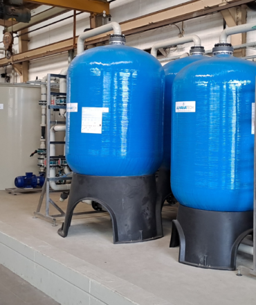 Ionenaustauscheranlage für die Behandlung von Abwasser eines Kaltwalzwerkes