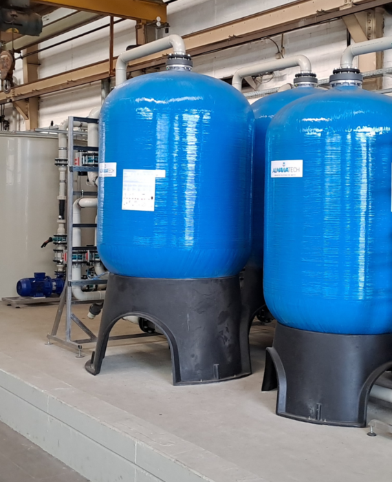 Ionenaustauscheranlage für die Behandlung von Abwasser eines Kaltwalzwerkes
