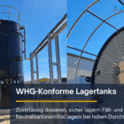 Doppelwandige Lagertanks für NaOH und FeCl3
