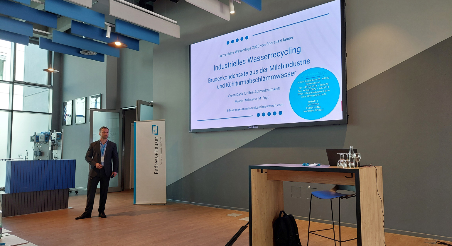 Vortrag über industrielles Wasserrecycling bei Endress + Hauser