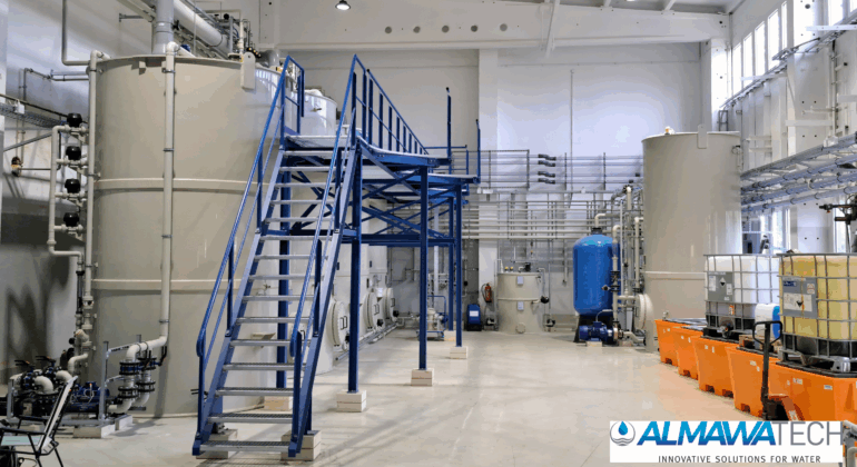 CP-Anlage ausgeführt als Chargenanlage zur Behandlung von Sonderabfällen