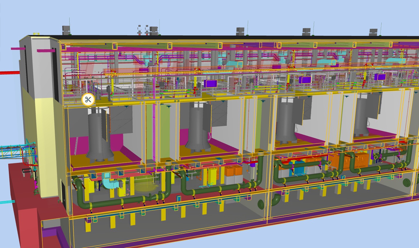 3D-Modell unserer Flusswasseraufbereitungsanlage ALMA BHU LHPS