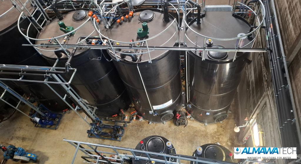 CP-Anlage zur Behandlung von Abwasser aus der Entsorgung von flüssigen Sonderabfällen