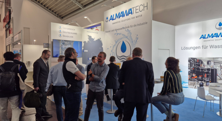 Messestand von ALMAWATECH auf der IFAT 2026
