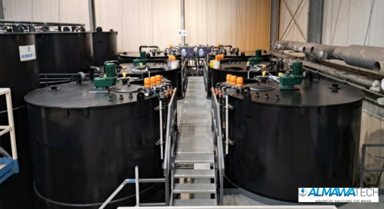 Planta de tratamiento por lotes para aguas residuales industriales